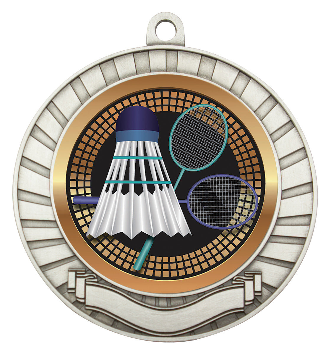 Eco Scroll - Badminton - Silver