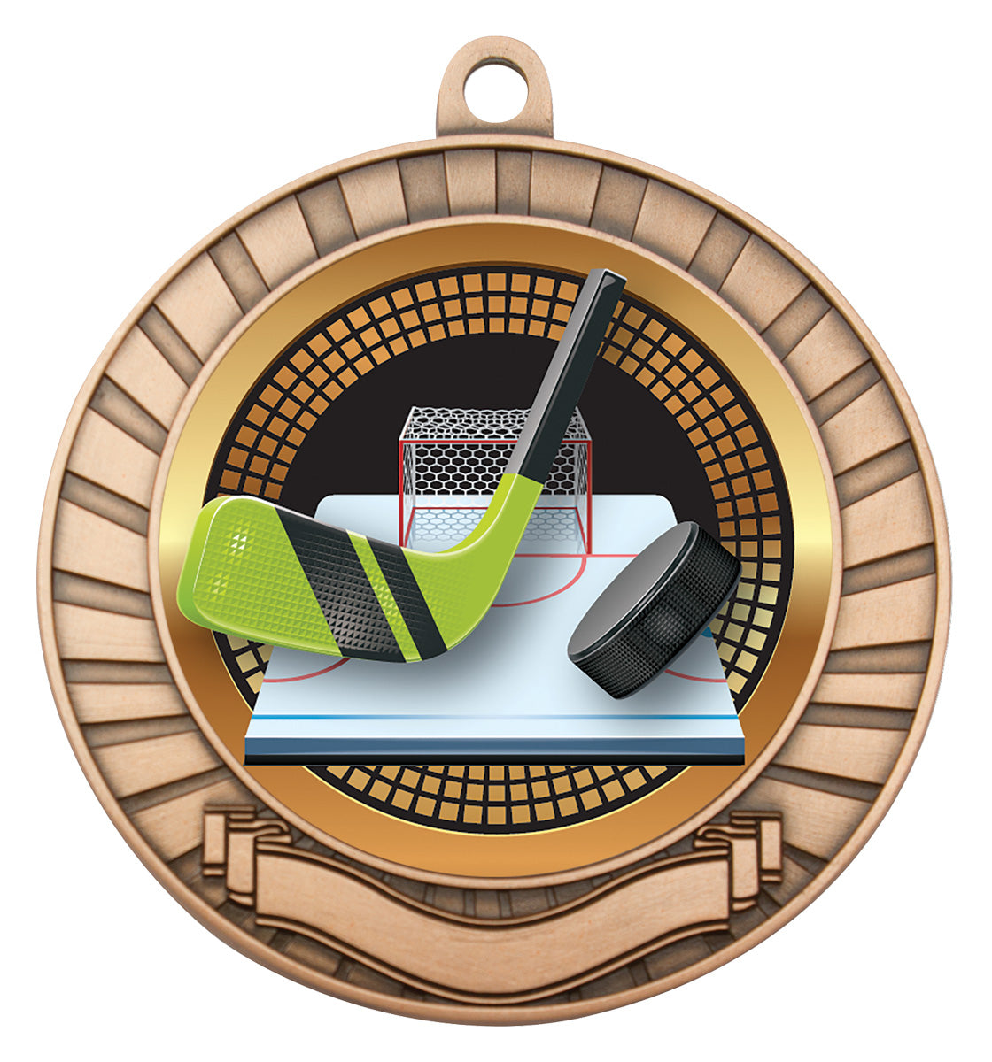 Eco Scroll - Ice Hockey - Bronze