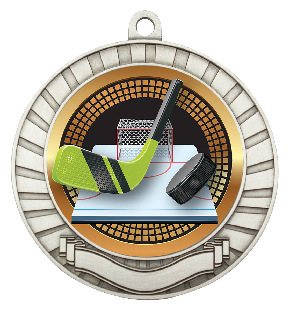 Eco Scroll - Ice Hockey - Silver