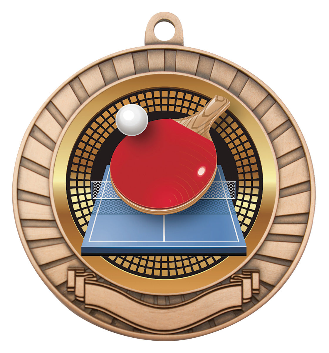Eco Scroll - Table Tennis - Bronze