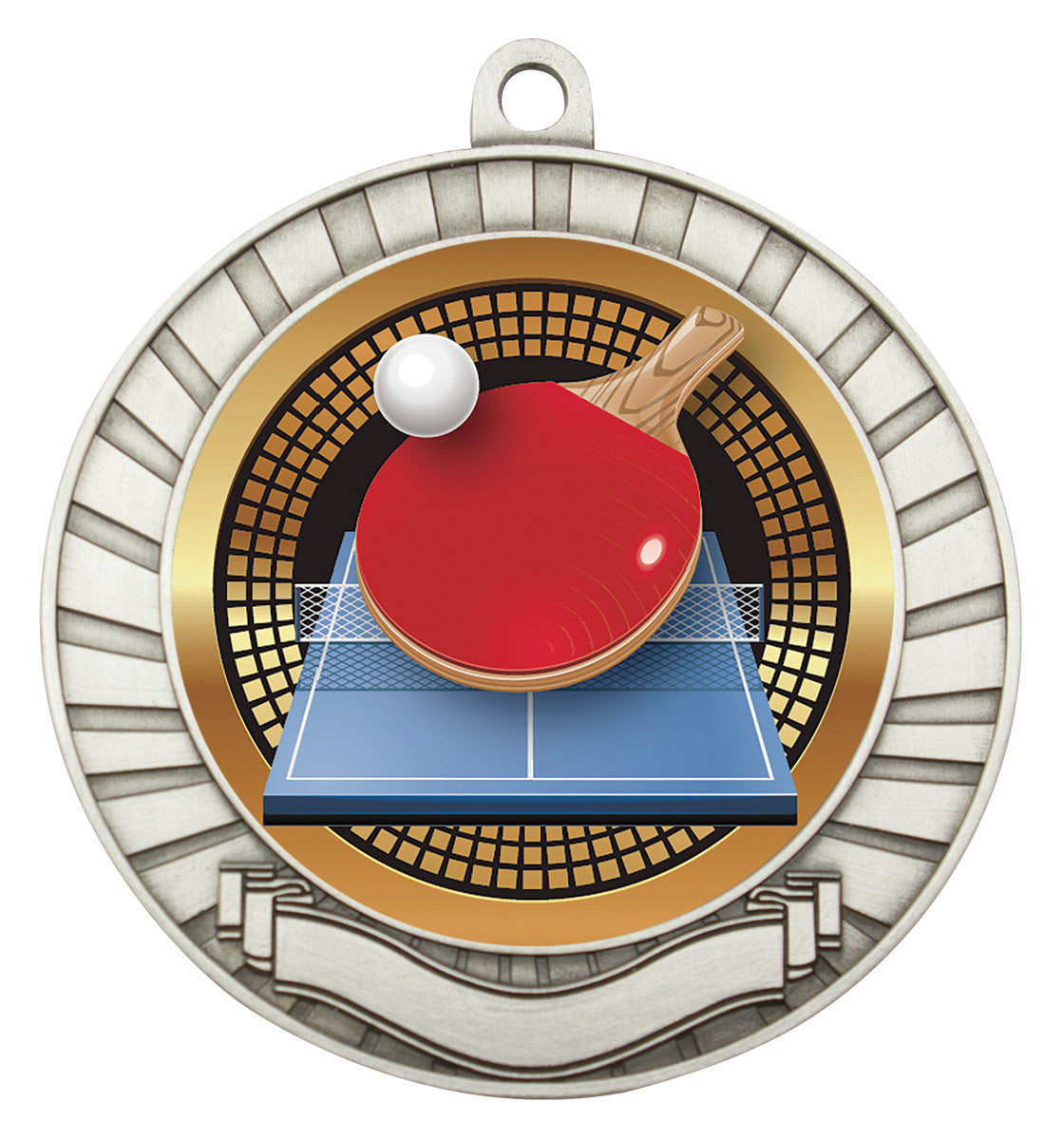 Eco Scroll - Table Tennis - Silver