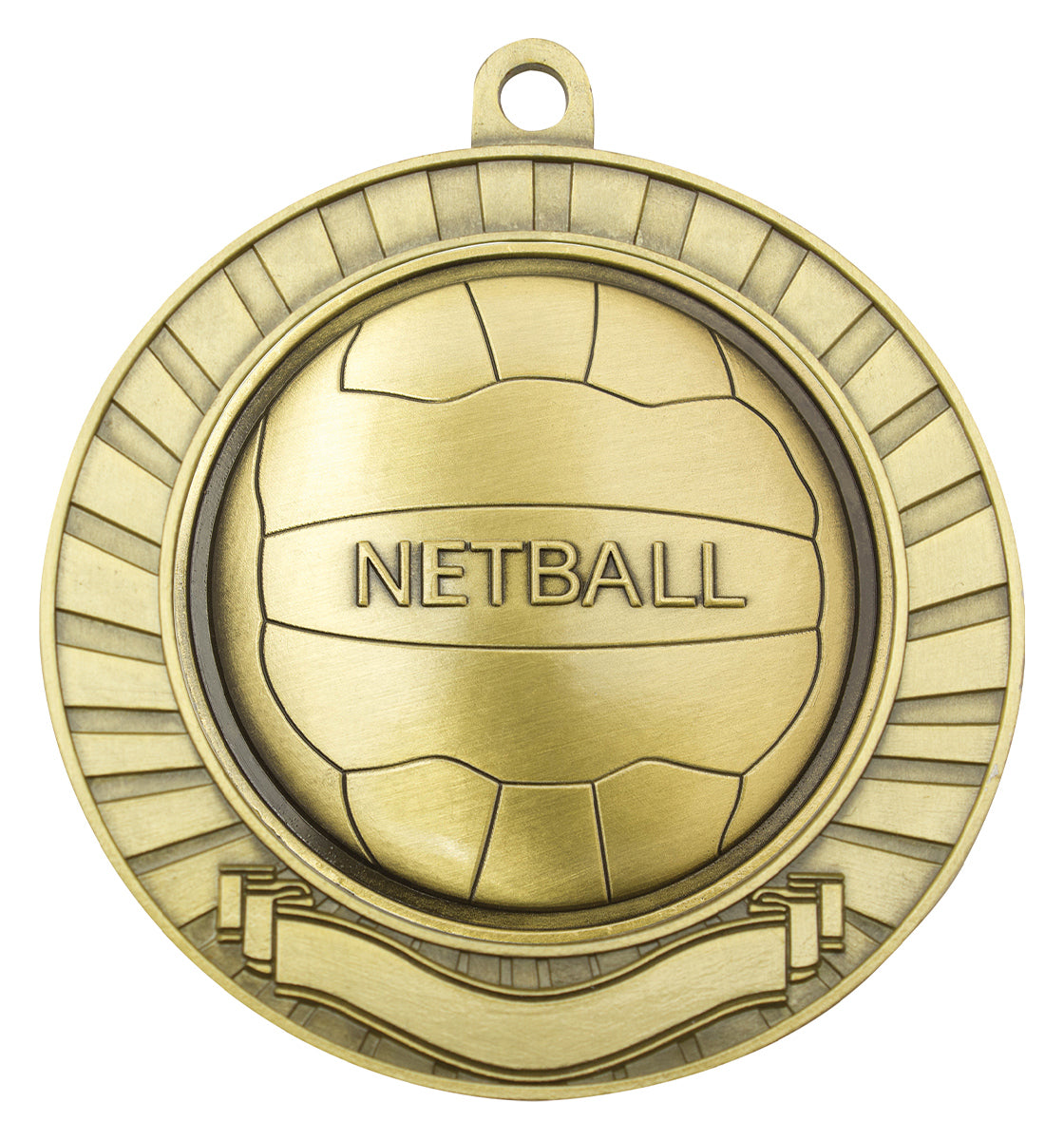 Eco Scroll - Netball - Gold