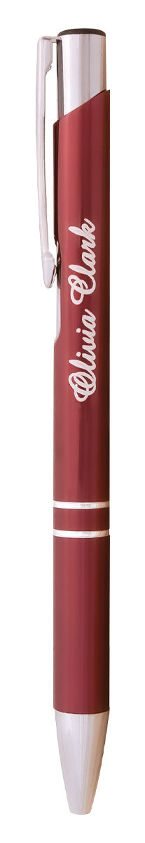 Engravable Pen - Burgundy - 135mm