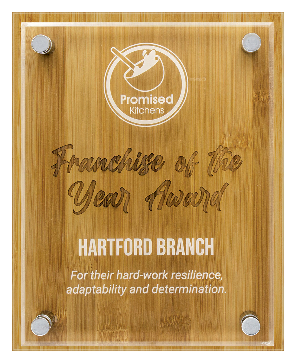 Bamboo Floating Plaque - 250mm