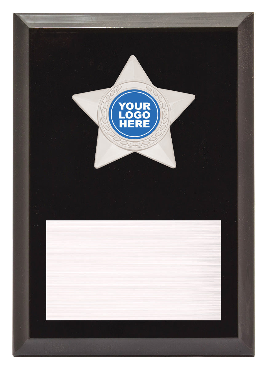 Star Plaque - Silver - 175mm