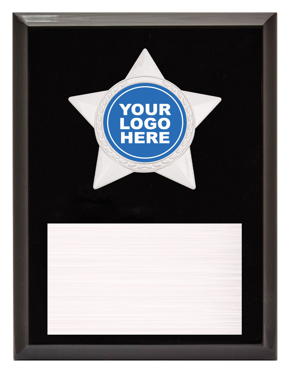 Star Plaque - Silver - 200mm