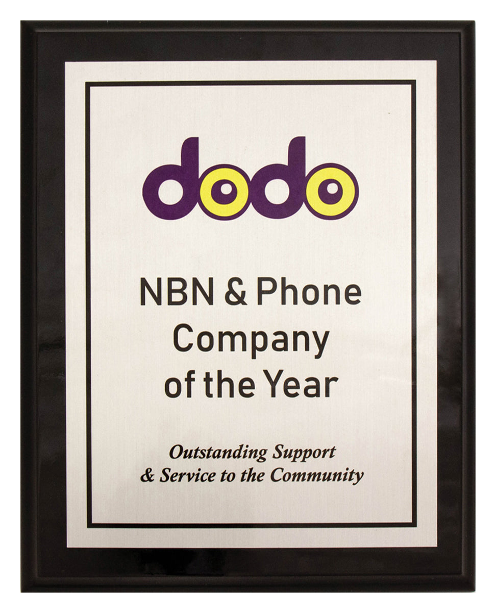 Colour Plaque - Silver - 200mm