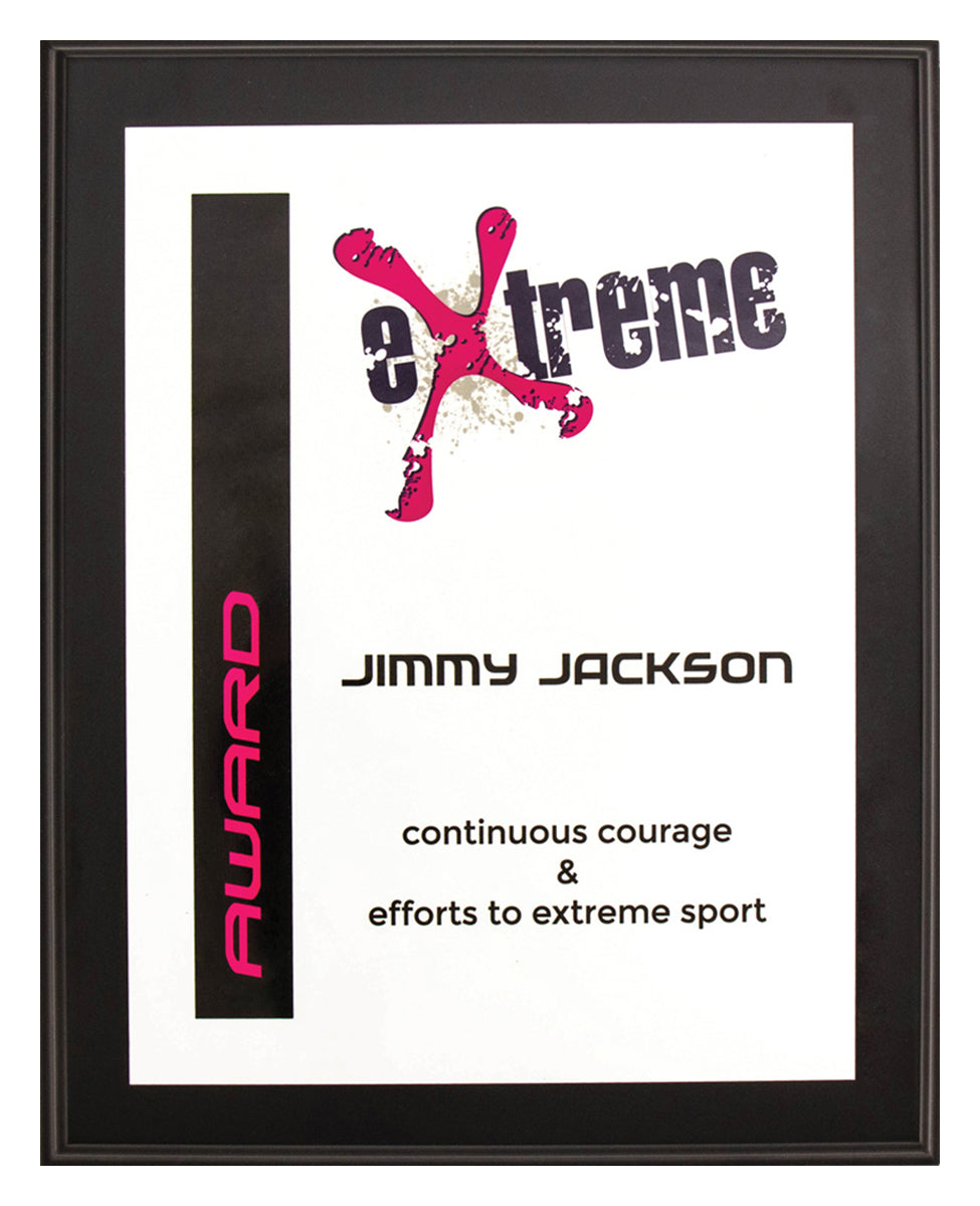 Colour Plaque - Gloss White - 225mm