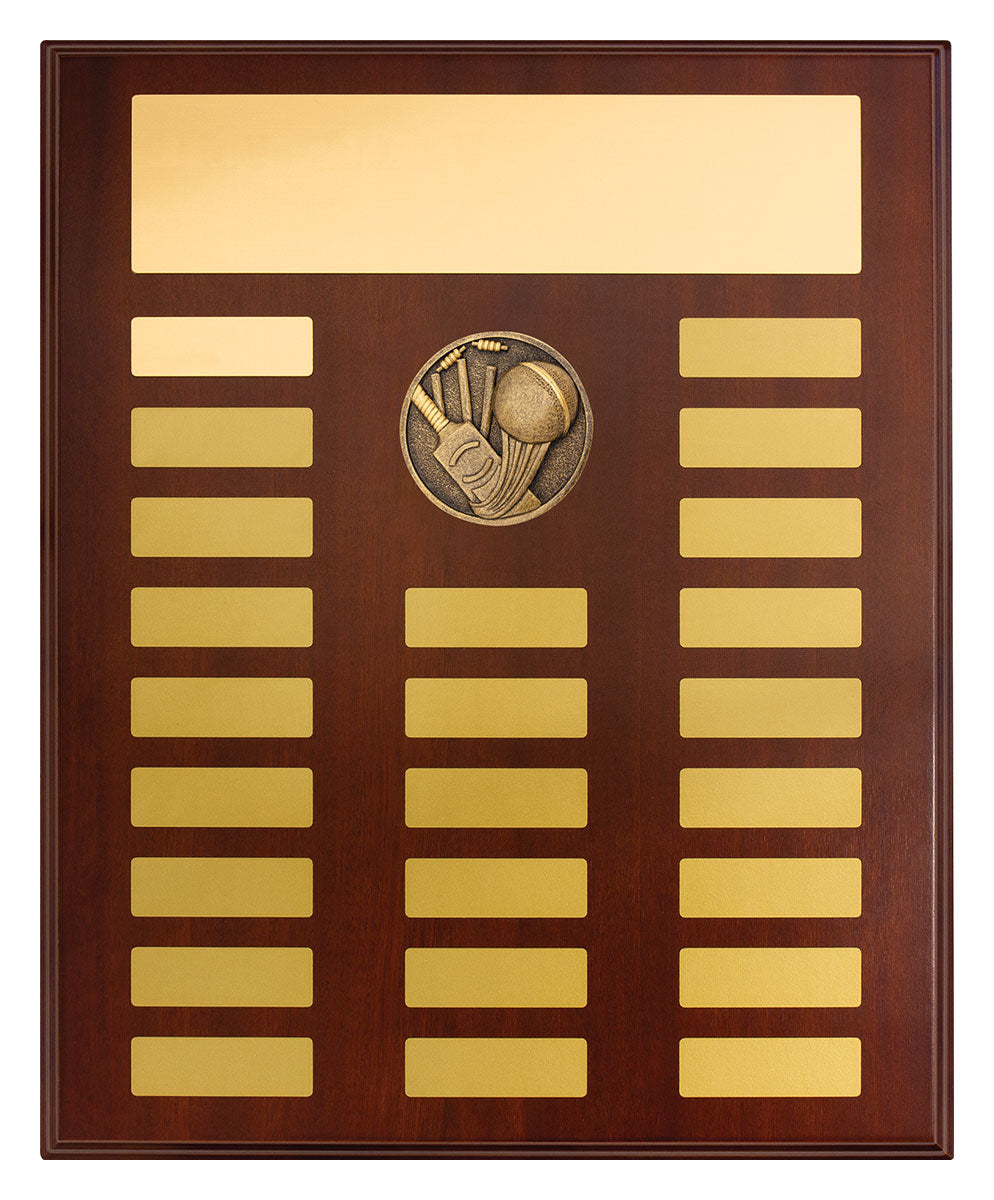 Perpetual Plaque - Cricket - 380mm