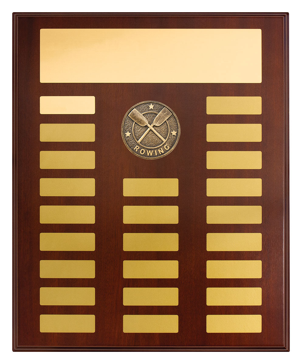 Perpetual Plaque - Rowing - 380mm