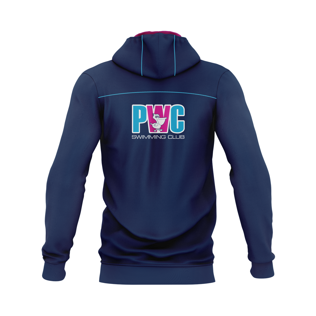 Pelican Waters Swim Club - Fleece Hoodie PINK HOOD