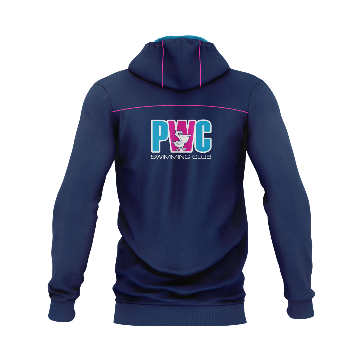 Pelican Waters Swim Club - Fleece Hoodie BLUE HOOD