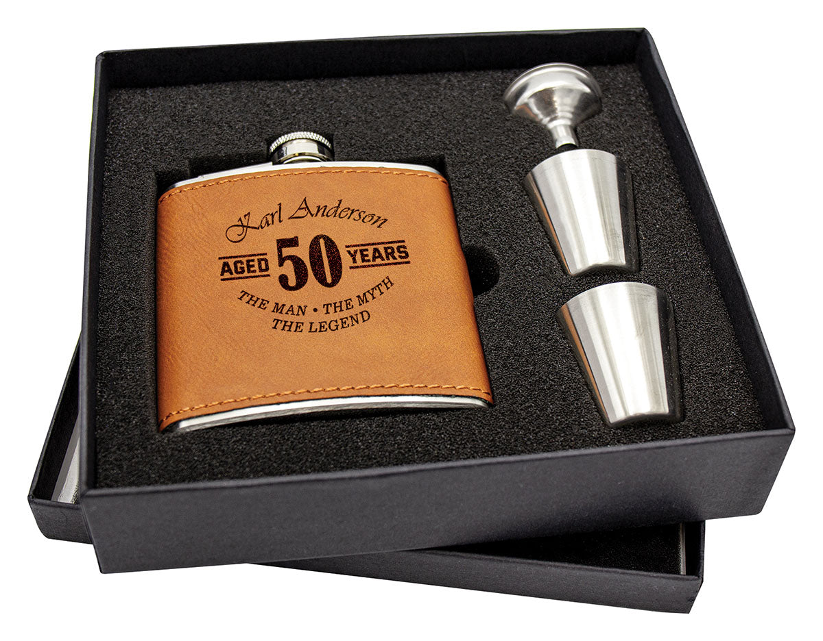 Flask Gift Box with Cups - 175mm