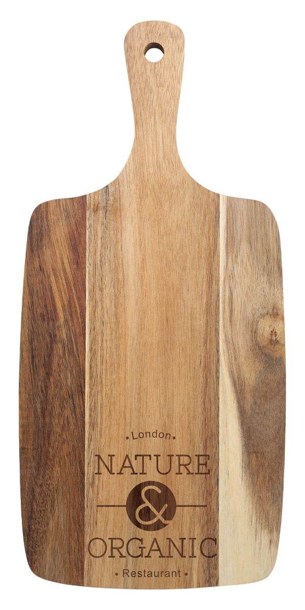 Acacia Board with Handle - 490mm
