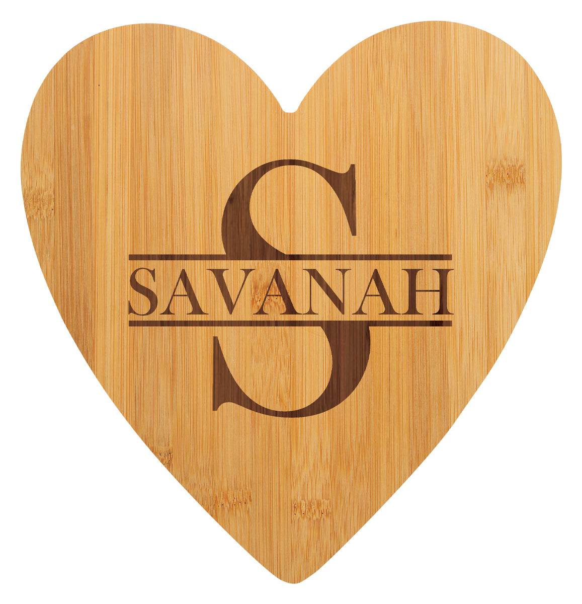Bamboo Board - Heart - 270mm
