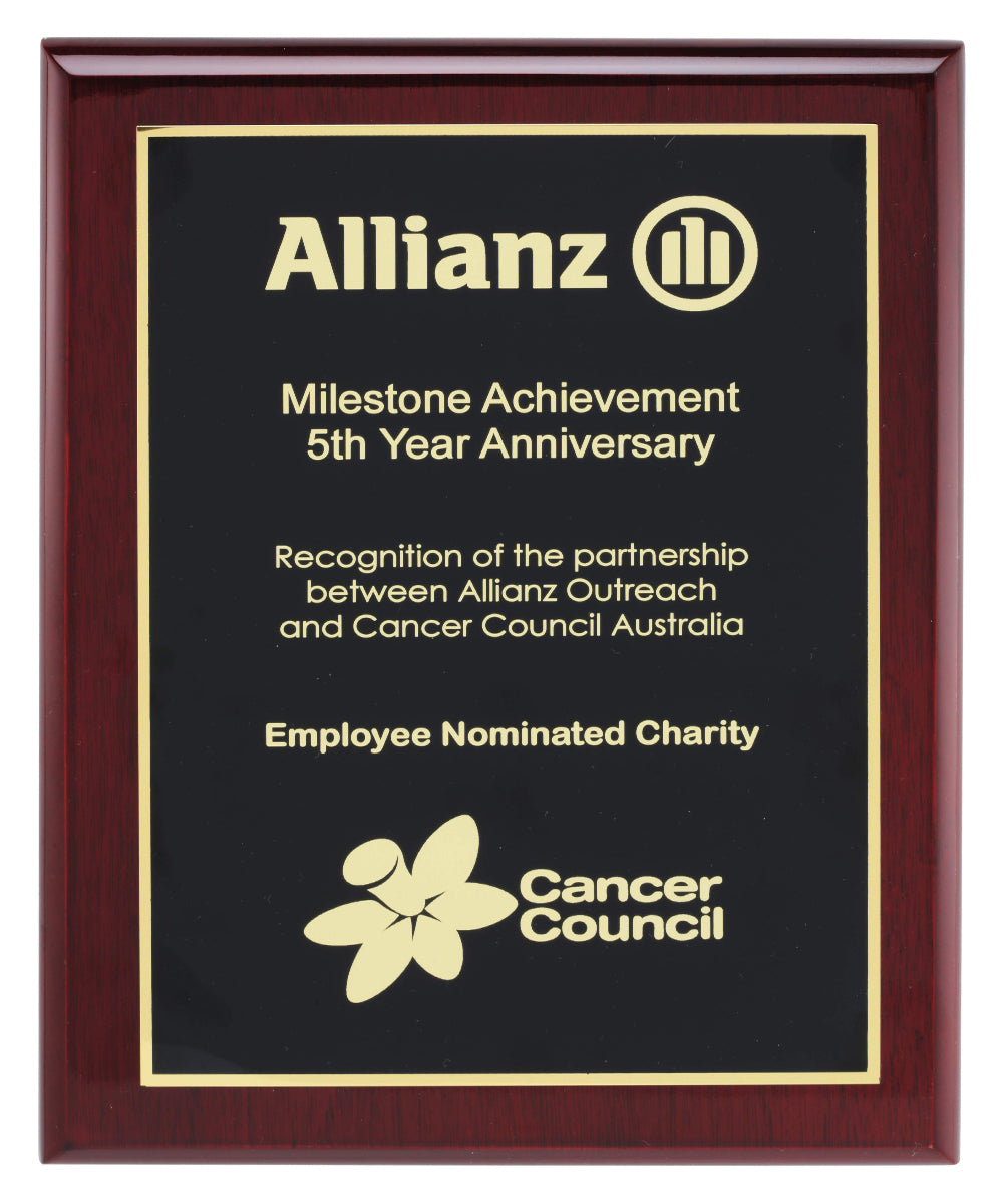 Designer Black Plaque - 225mm