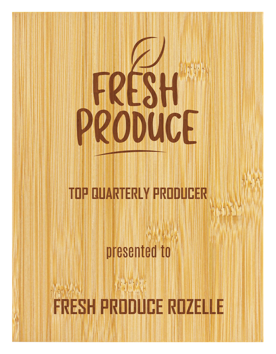 Bamboo Plaque - 200mm