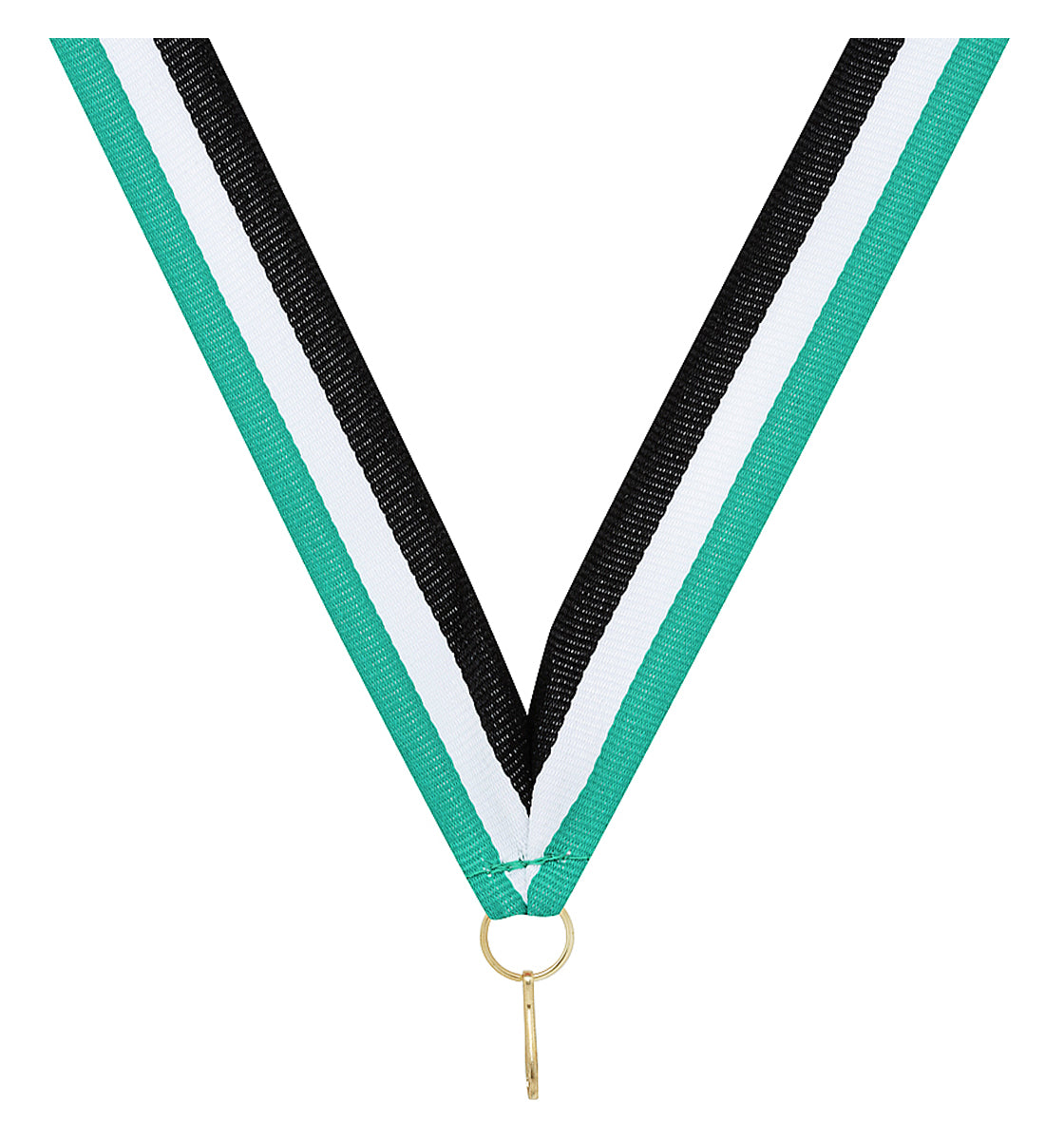 Teal / White / Black Ribbon - 800 x 23mm