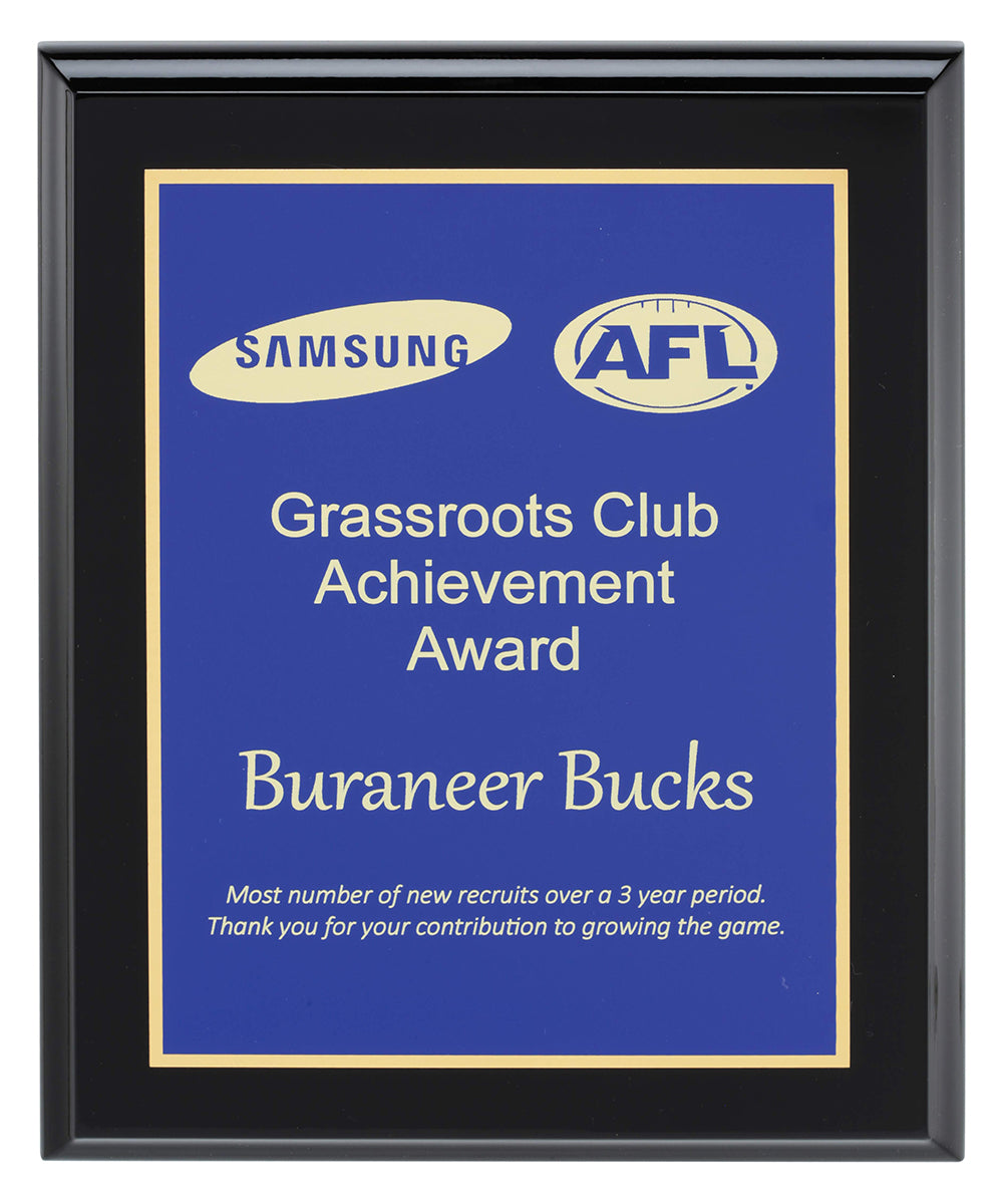 Designer Blue Plaque - 300mm