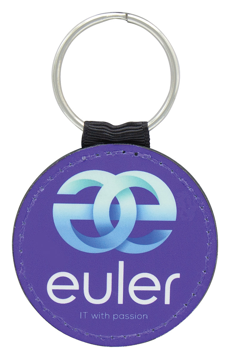 Leather Keychain - Colour - 50mm