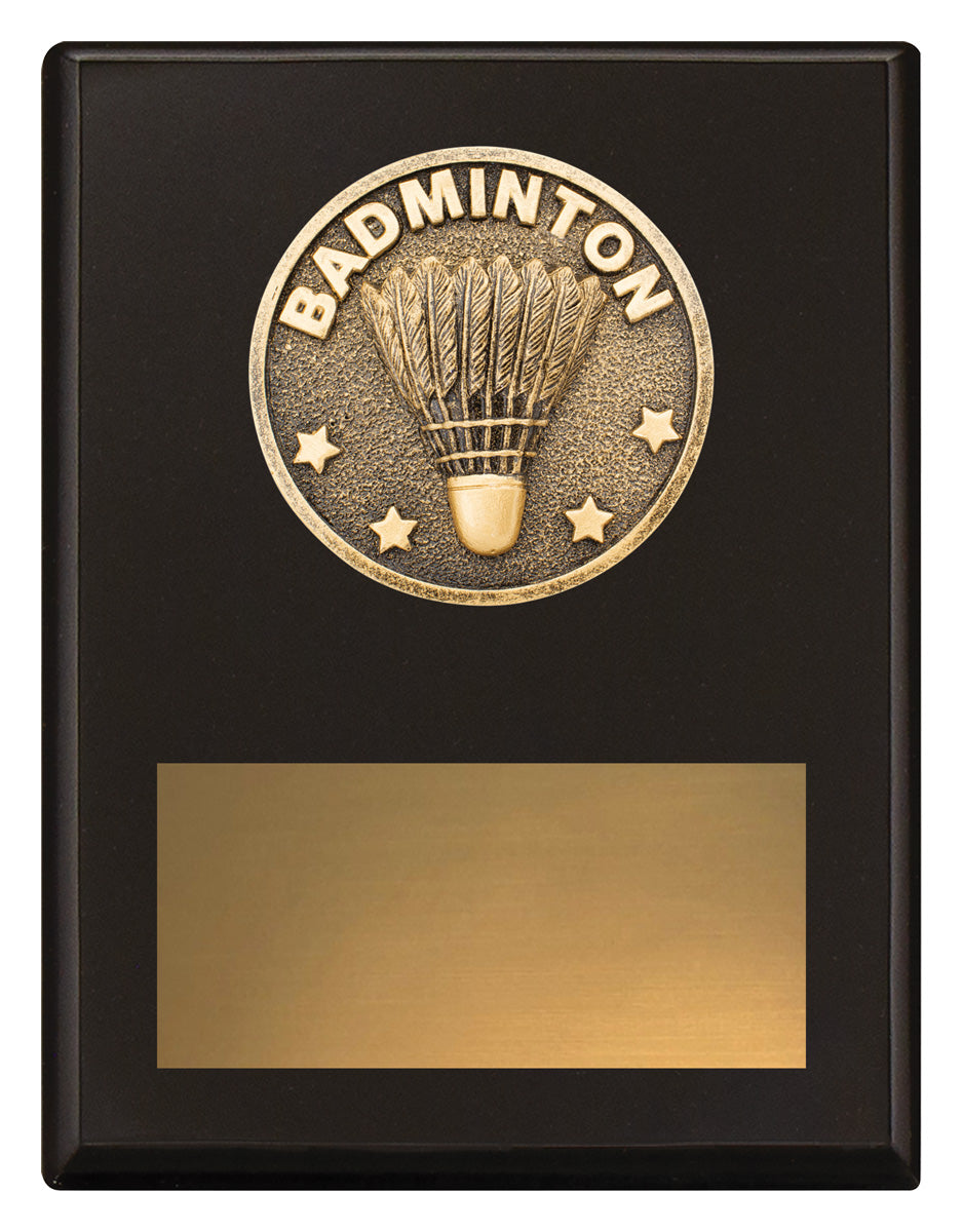 Challenge Plaque - Badminton - 175mm