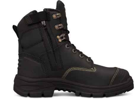 QUBE Oliver Boots - 150MM BLACK ZIP SIDED BOOT (55-345Z)