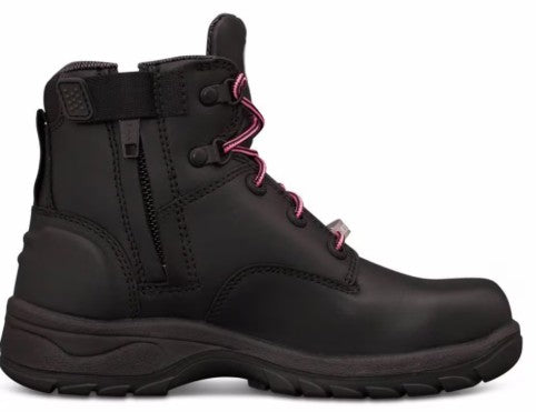 Oliver Boots -Ladies BLACK ZIP SIDED BOOT (49-445Z)