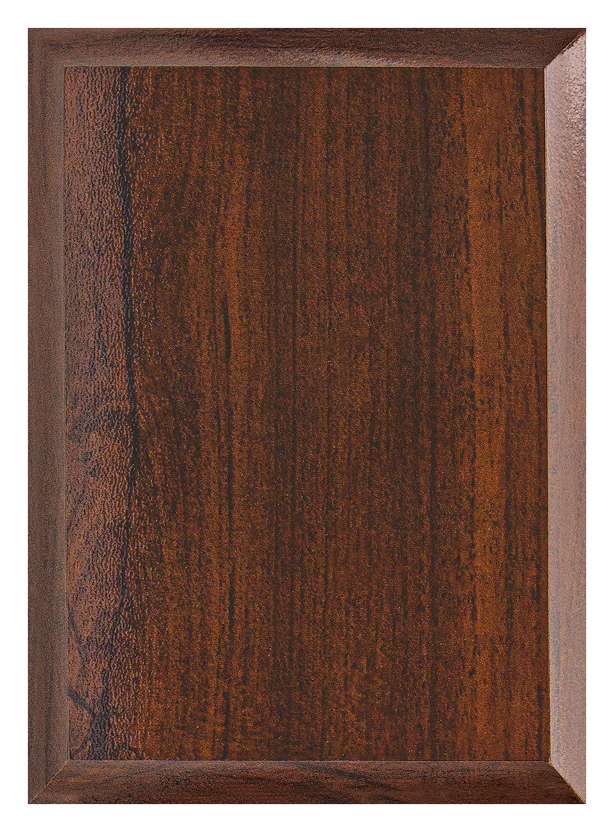 Value Plaque Walnut - 150mm