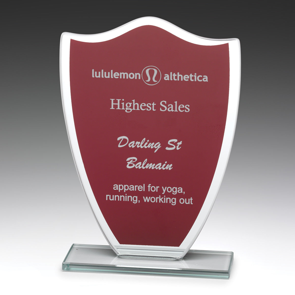 Red Glass Shield - 165mm