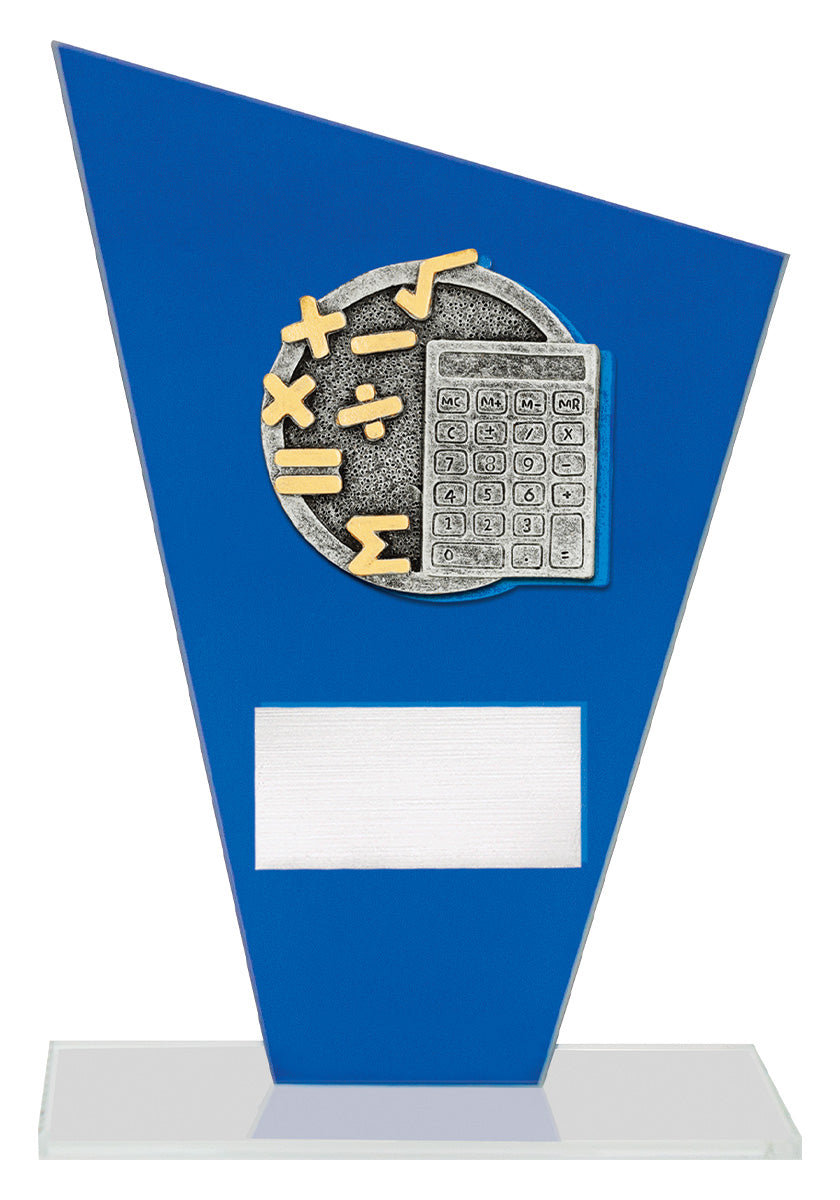 Cobalt Glass - Maths - 170mm