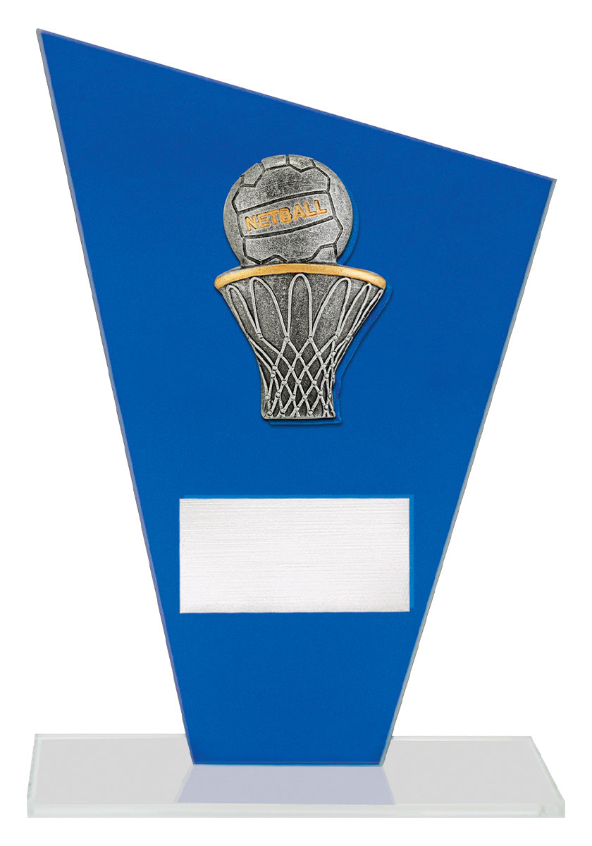 Cobalt Glass - Netball - 190mm