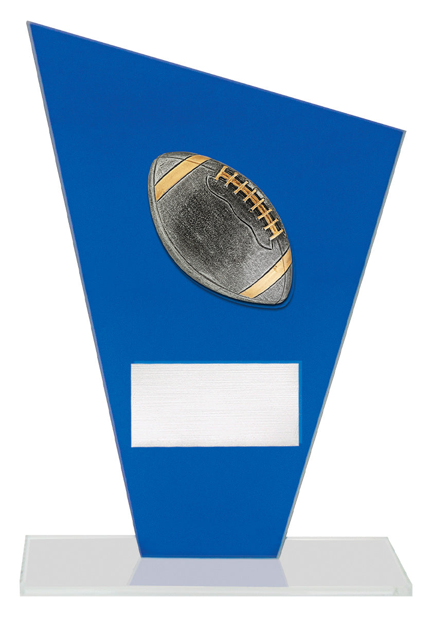Cobalt Glass - American Football - 170mm