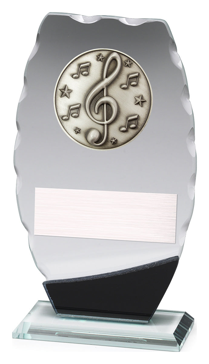 Clipped Oval Glass - Music - 170mm