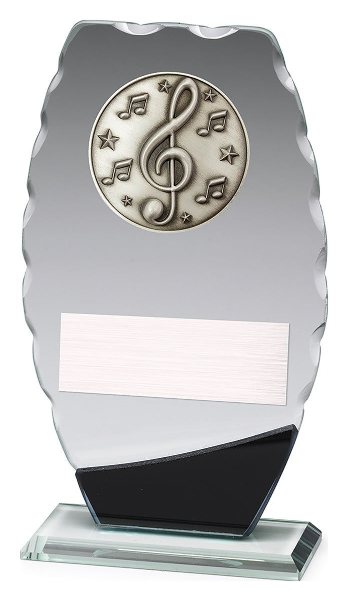 Clipped Oval Glass - Music - 190mm