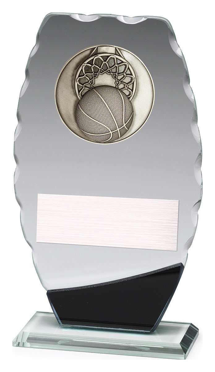 Clipped Oval Glass - Basketball - 190mm