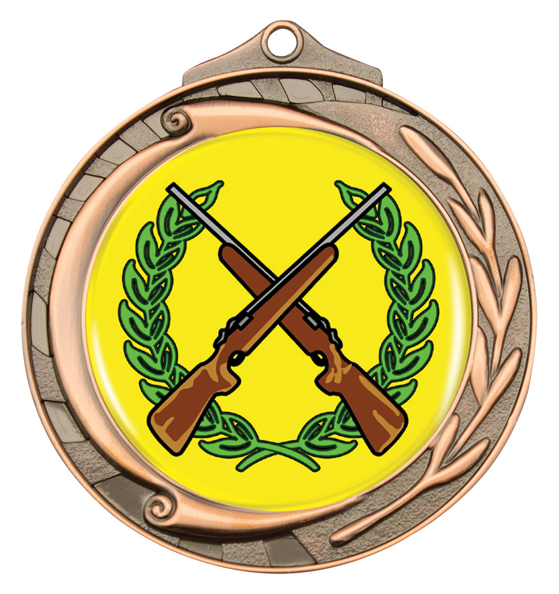 Wreath - Rifles - Bronze