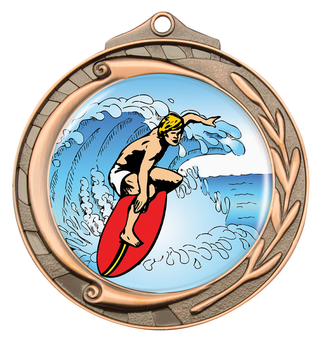Wreath - Surfing - Bronze