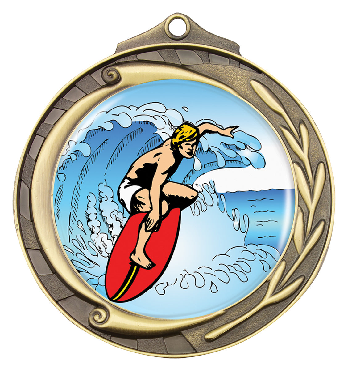Wreath - Surfing - Gold