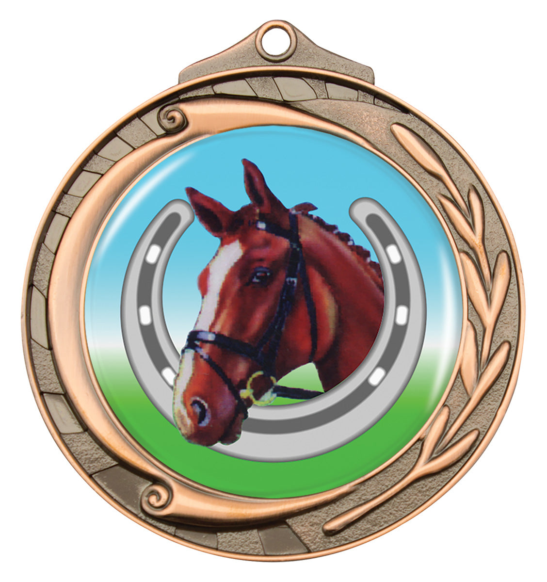 Wreath - Horse - Bronze