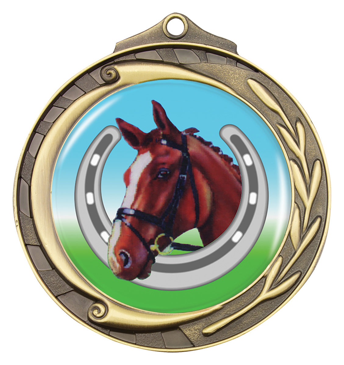 Wreath - Horse - Gold