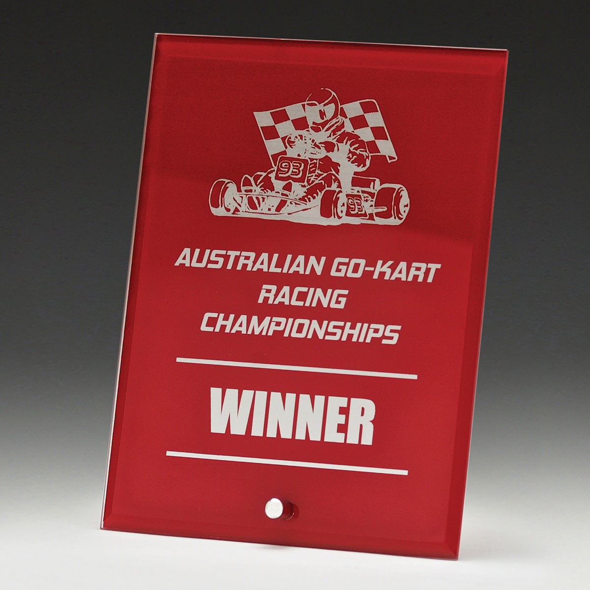 Craft Plaque Red  - 175mm