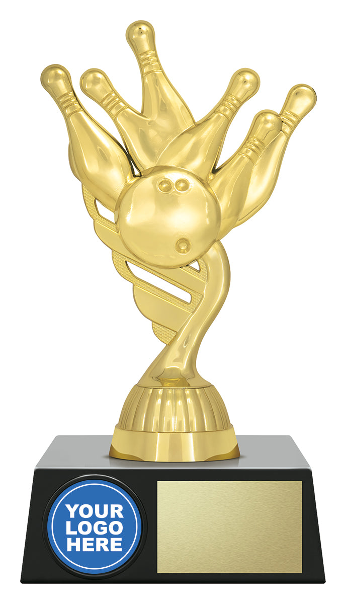 Tenpin Gold Logo - 165mm