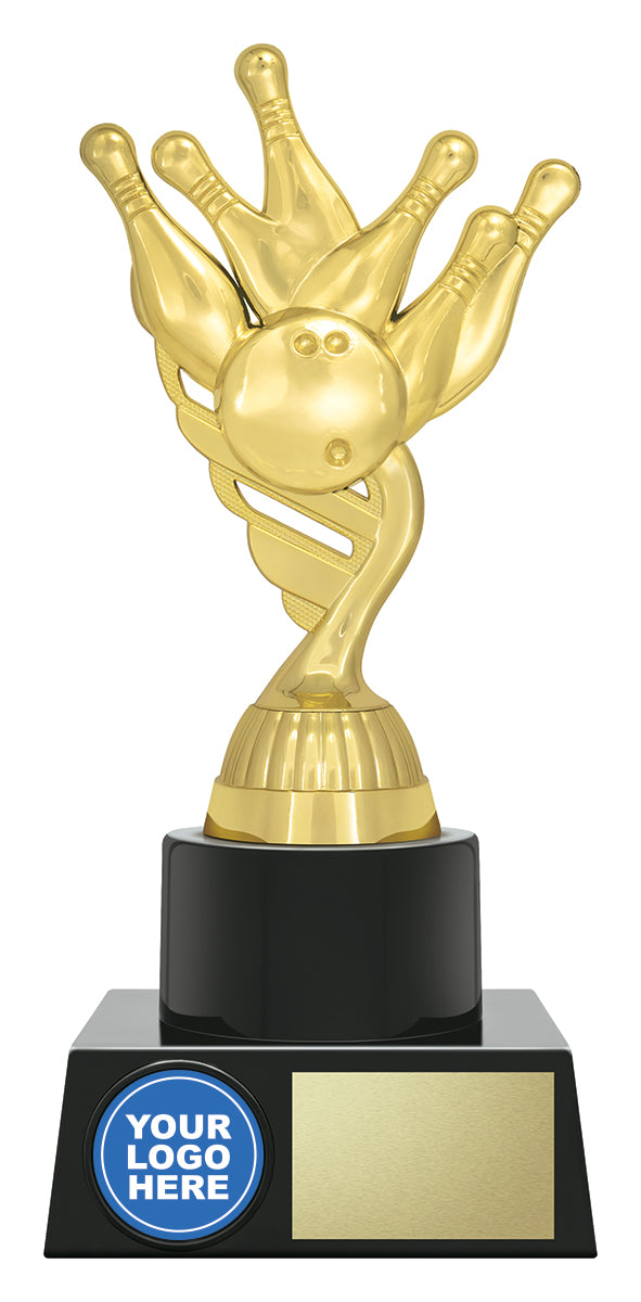 Tenpin Gold Logo - 195mm