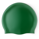 Design Your Own Printed Flat Silicone Swim Cap GREEN