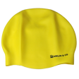 Fluro Yellow Seamless Silicone Swim Cap