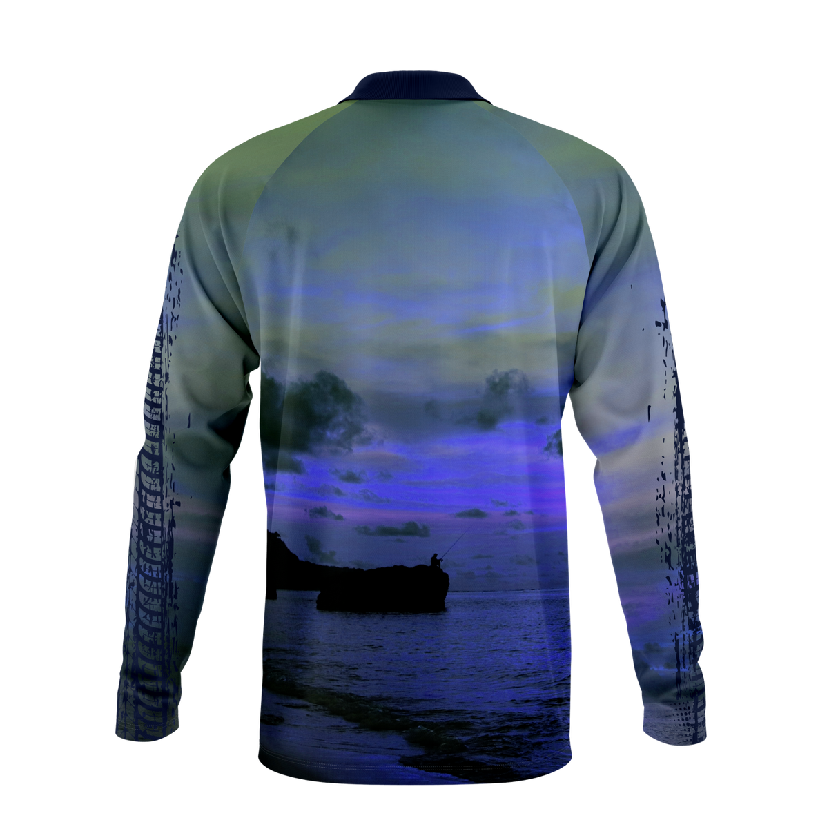 Design Your Own Fishing Shirt - Blank Blue/Green