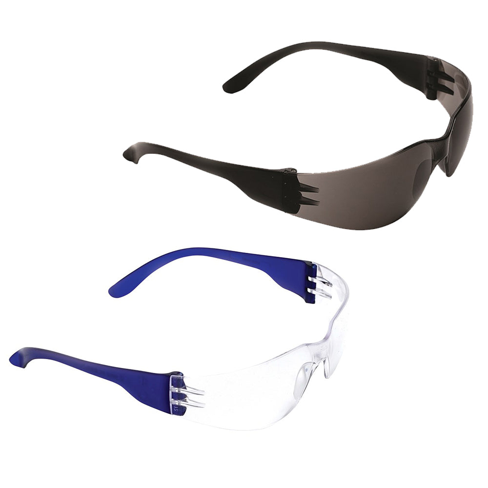 Safety Glasses 12 Pack - Tsunami (smoke or clear lens)